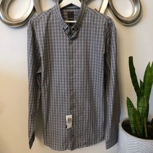 CALVIN KLEIN Slim Fit Button Down Dress Shirt | 17.5 34/35